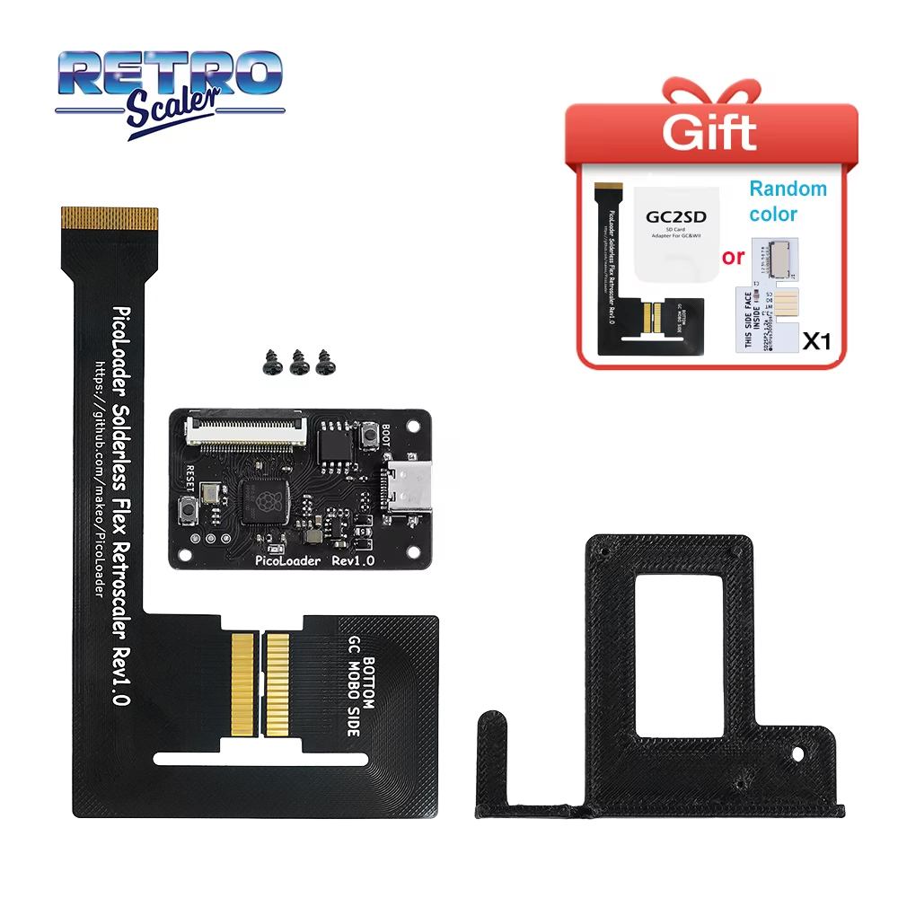 Gaming Console Nintendo - RetroScaler Black PicoLoader Flex Cable No