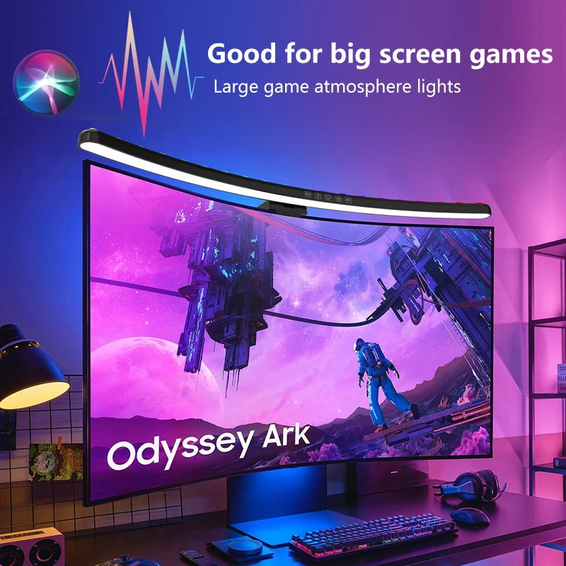 Led Gaming Light Strip - Computer Monitor Light Bar RGB Music