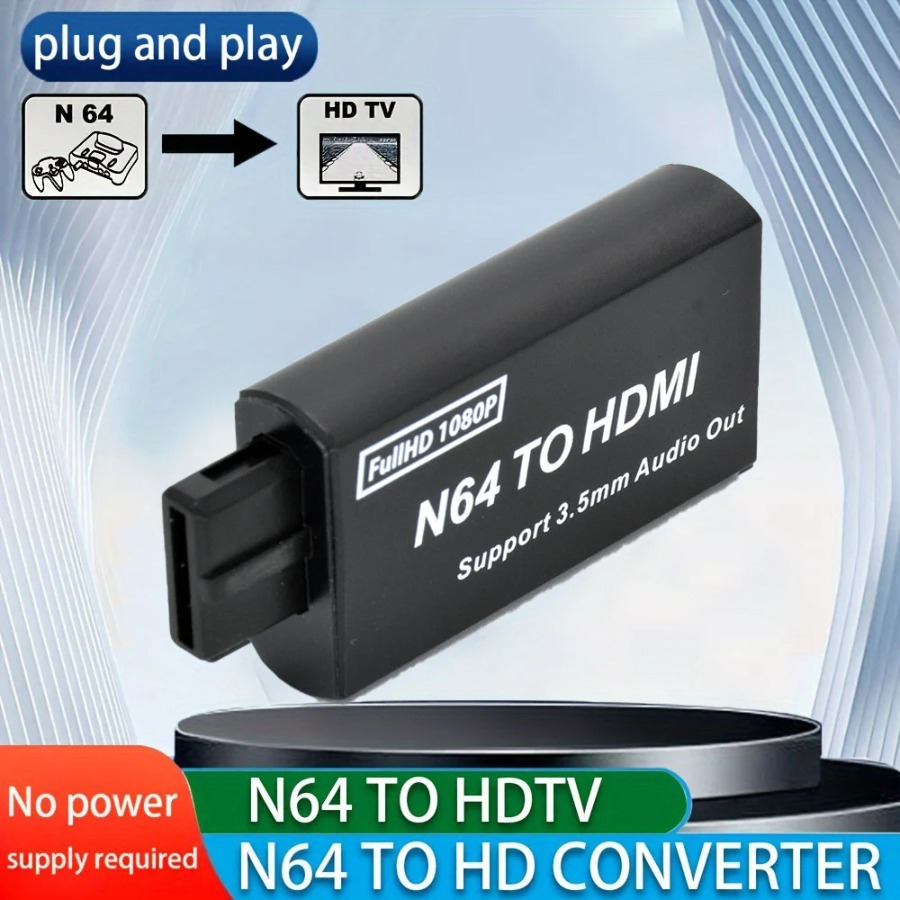 Grwibeou 1080P N64 To HDMI-com - Gaming Console Nintendo 评论和价格