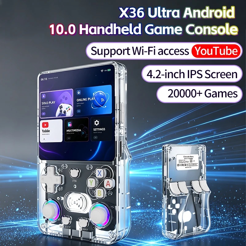 X36Ultra Retro Handheld Consol - Handheld Gaming Console Youtube 评论和价格