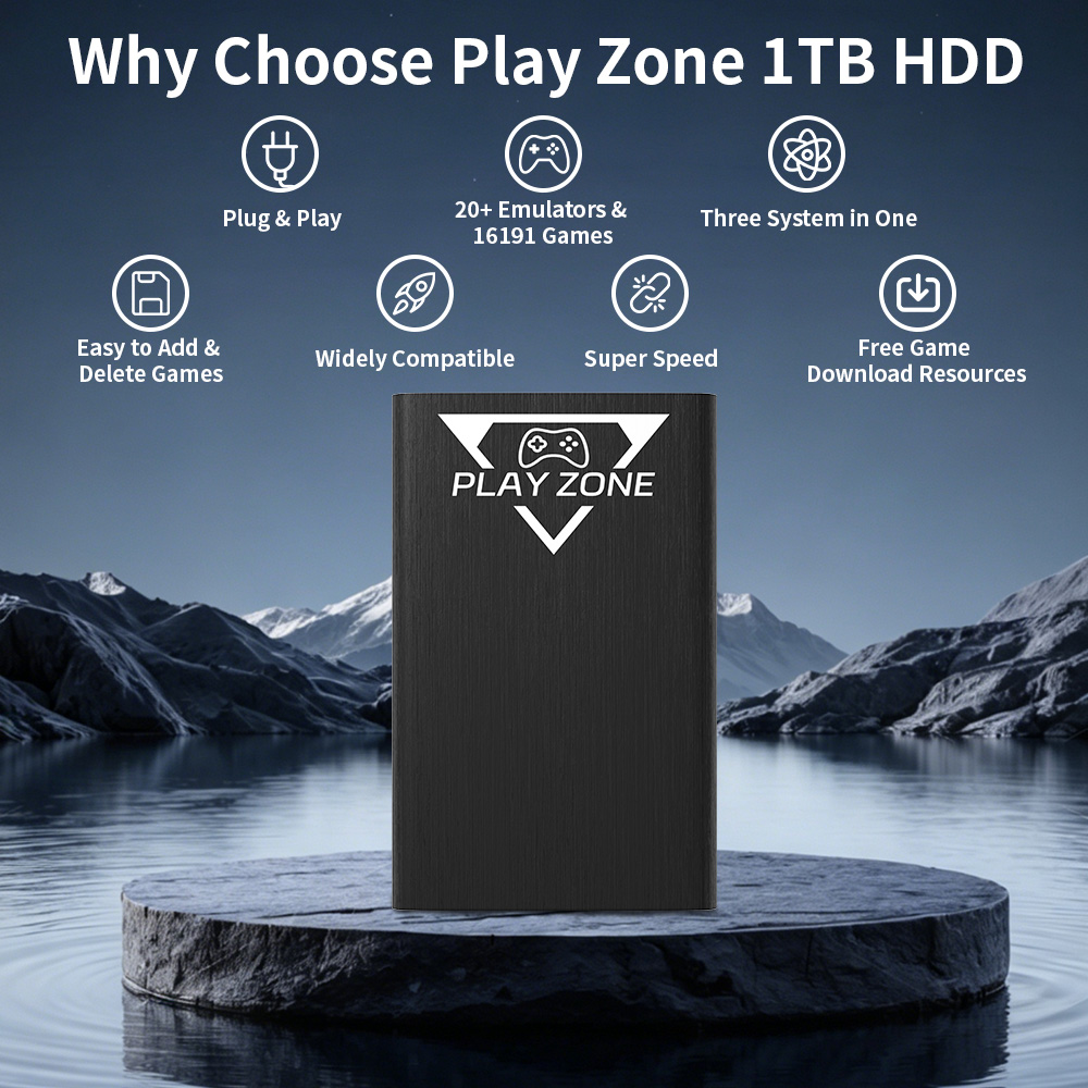 Play Zone 1TB Portable Gaming  - Gaming Console Game Zone 评论和价格