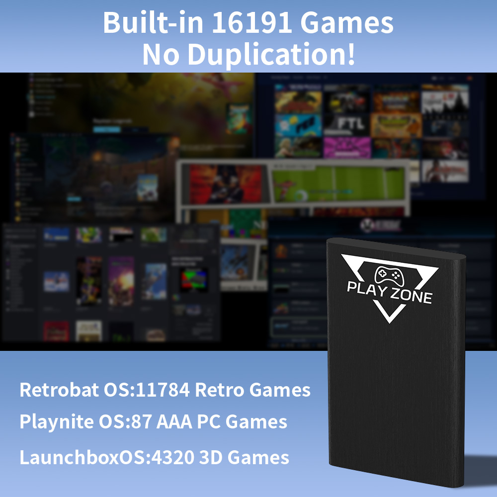 Play Zone 1TB Portable Gaming  - Gaming Console Game Zone 评论和价格