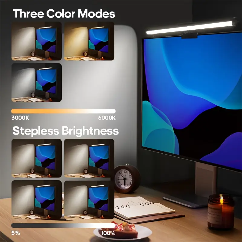 USB LED Desk Lamp Screen Hangi - Led Gaming Light Strip 评论和价格