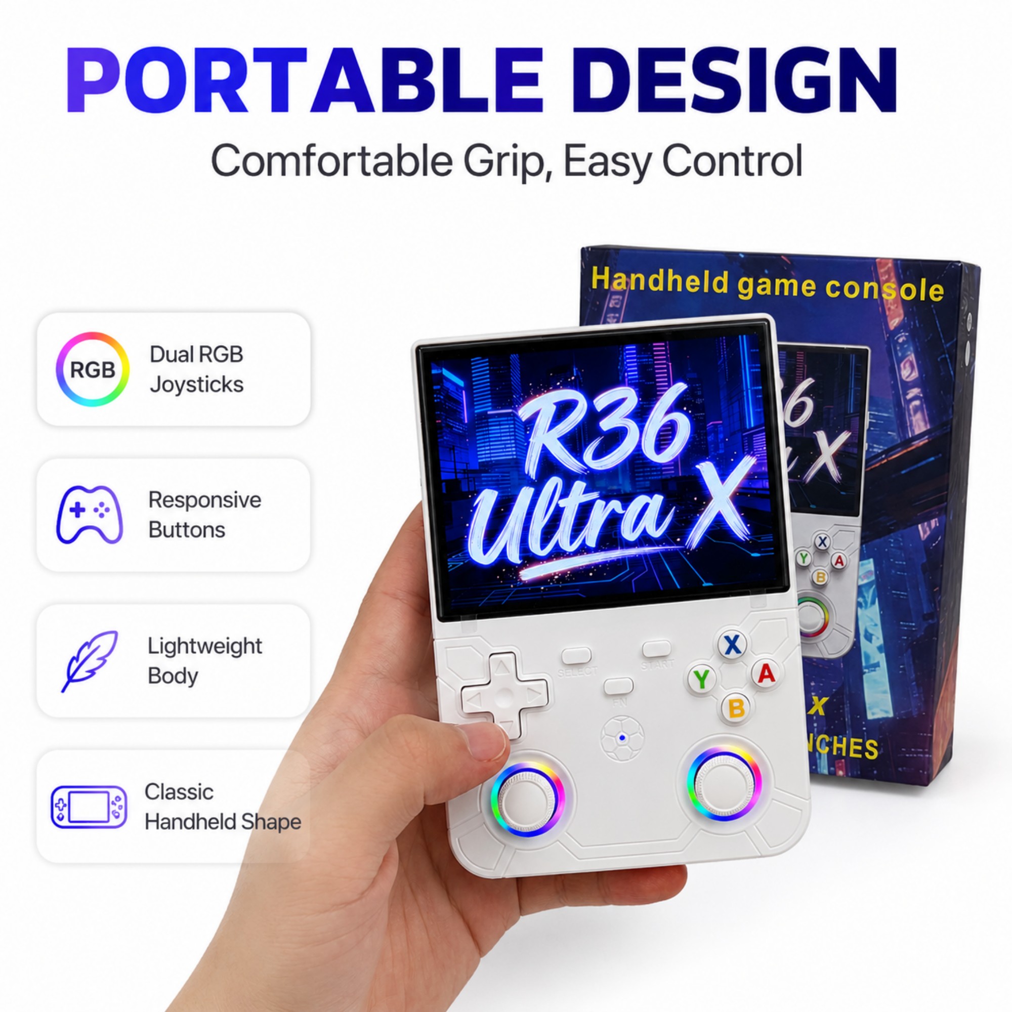 Retro Handheld Game Console R3 - Gaming Console R36 评论和价格